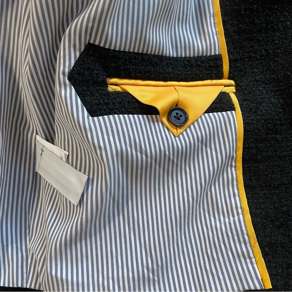 J. Crew Black Buckle Lady Blazer Size 10 Academia Work Office Chic Elegant Fall‎ - Picture 12 of 15